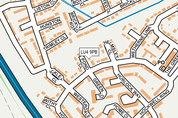 LU4 9PB map - OS OpenMap – Local (Ordnance Survey)