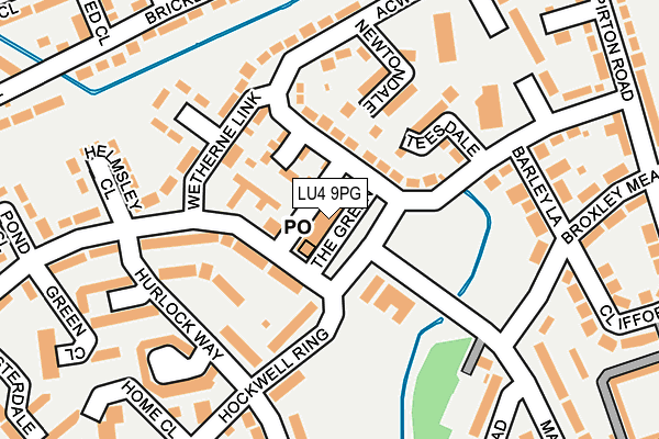 LU4 9PG map - OS OpenMap – Local (Ordnance Survey)