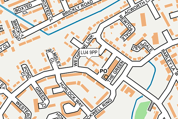 LU4 9PP map - OS OpenMap – Local (Ordnance Survey)