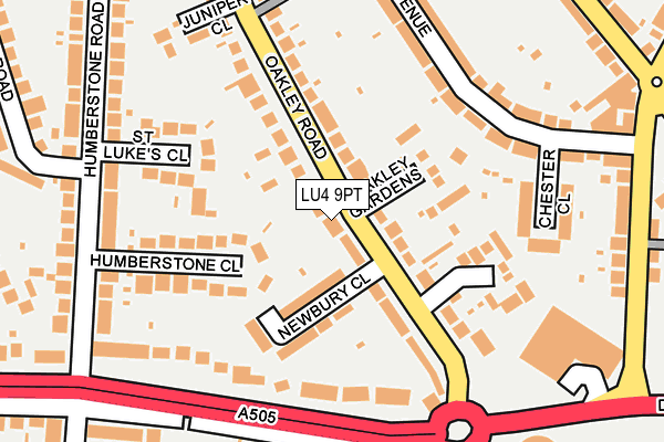 LU4 9PT map - OS OpenMap – Local (Ordnance Survey)