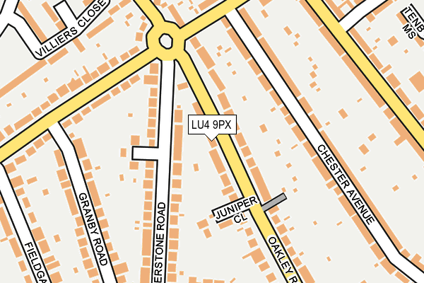 LU4 9PX map - OS OpenMap – Local (Ordnance Survey)
