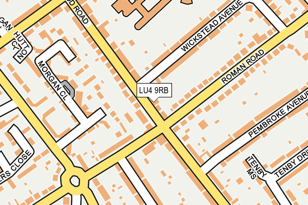 LU4 9RB map - OS OpenMap – Local (Ordnance Survey)