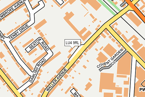 LU4 9RL map - OS OpenMap – Local (Ordnance Survey)