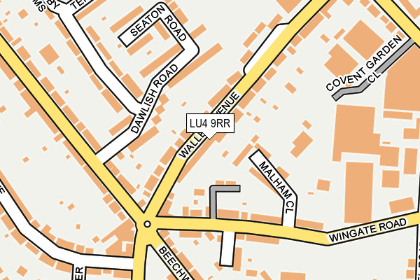 LU4 9RR map - OS OpenMap – Local (Ordnance Survey)