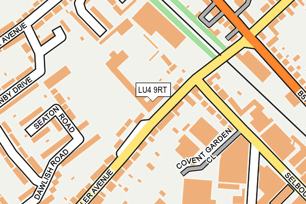 LU4 9RT map - OS OpenMap – Local (Ordnance Survey)