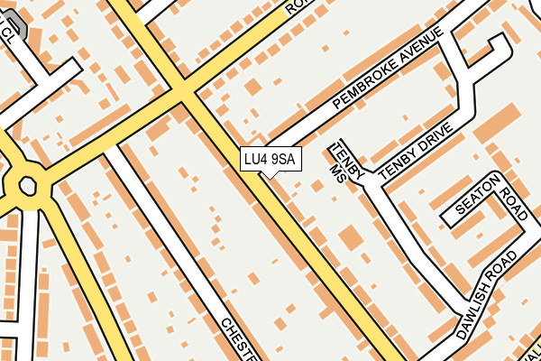 LU4 9SA map - OS OpenMap – Local (Ordnance Survey)