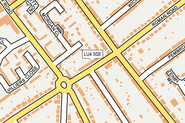 LU4 9SE map - OS OpenMap – Local (Ordnance Survey)