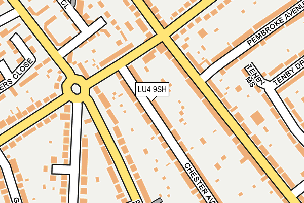 LU4 9SH map - OS OpenMap – Local (Ordnance Survey)