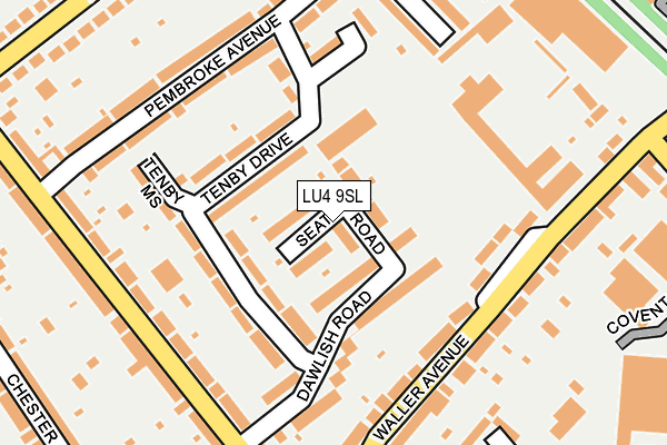LU4 9SL map - OS OpenMap – Local (Ordnance Survey)