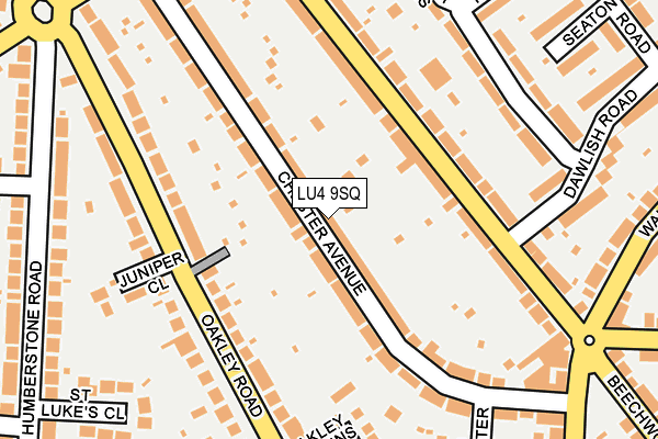 LU4 9SQ map - OS OpenMap – Local (Ordnance Survey)