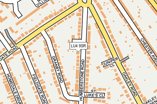 LU4 9SR map - OS OpenMap – Local (Ordnance Survey)