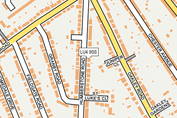 LU4 9SS map - OS OpenMap – Local (Ordnance Survey)
