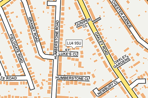 LU4 9SU map - OS OpenMap – Local (Ordnance Survey)