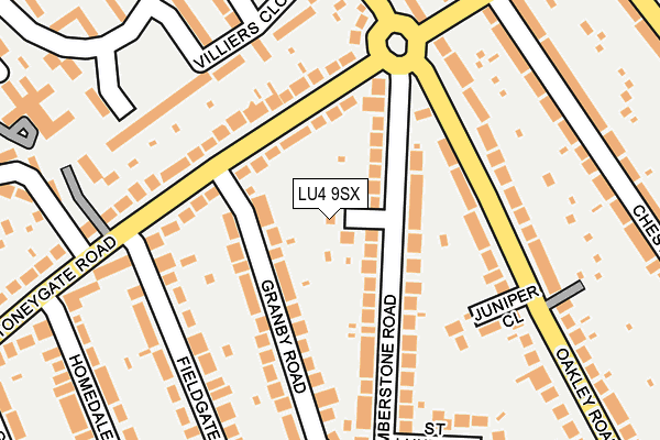 LU4 9SX map - OS OpenMap – Local (Ordnance Survey)