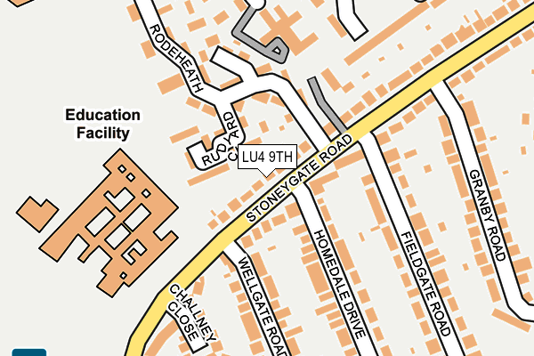 LU4 9TH map - OS OpenMap – Local (Ordnance Survey)