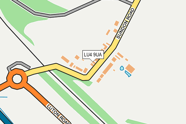 LU4 9UA map - OS OpenMap – Local (Ordnance Survey)