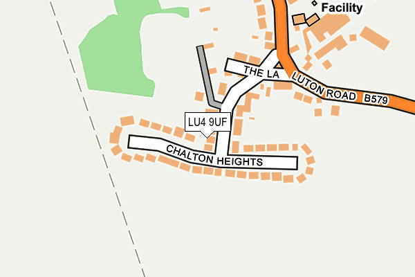 LU4 9UF map - OS OpenMap – Local (Ordnance Survey)