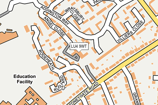 LU4 9WT map - OS OpenMap – Local (Ordnance Survey)