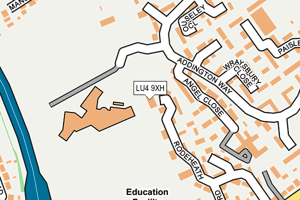 LU4 9XH map - OS OpenMap – Local (Ordnance Survey)