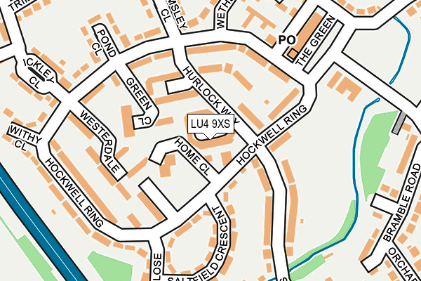 LU4 9XS map - OS OpenMap – Local (Ordnance Survey)