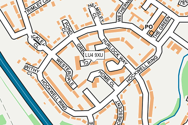 LU4 9XU map - OS OpenMap – Local (Ordnance Survey)