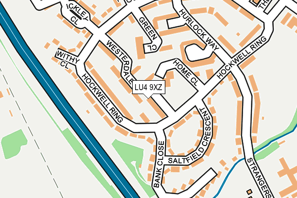 LU4 9XZ map - OS OpenMap – Local (Ordnance Survey)