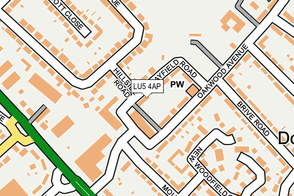 LU5 4AP map - OS OpenMap – Local (Ordnance Survey)