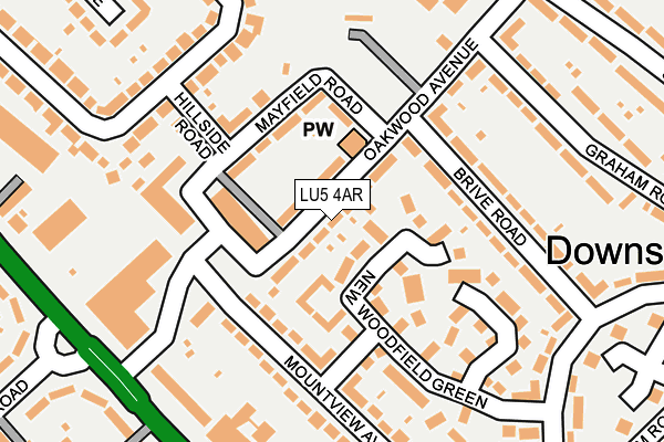 LU5 4AR map - OS OpenMap – Local (Ordnance Survey)