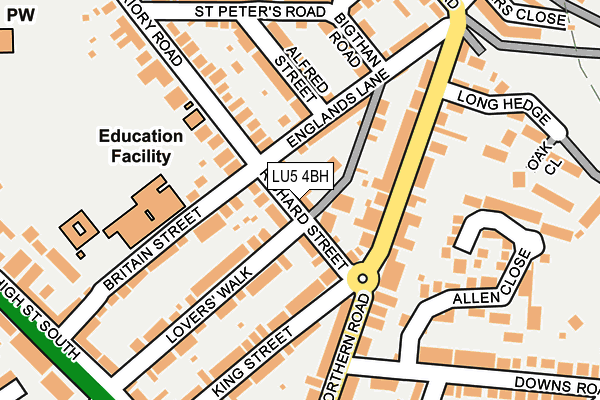 LU5 4BH map - OS OpenMap – Local (Ordnance Survey)