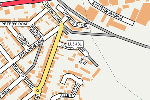 LU5 4BL map - OS OpenMap – Local (Ordnance Survey)