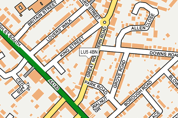 LU5 4BN map - OS OpenMap – Local (Ordnance Survey)