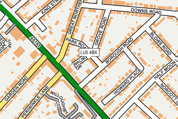 LU5 4BX map - OS OpenMap – Local (Ordnance Survey)