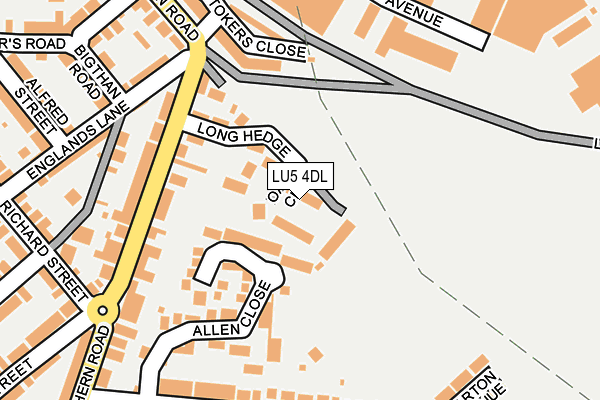 LU5 4DL map - OS OpenMap – Local (Ordnance Survey)