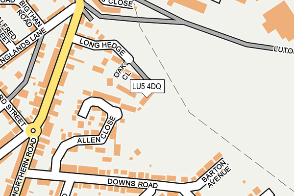 LU5 4DQ map - OS OpenMap – Local (Ordnance Survey)