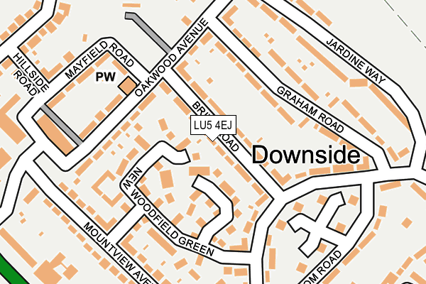 LU5 4EJ map - OS OpenMap – Local (Ordnance Survey)