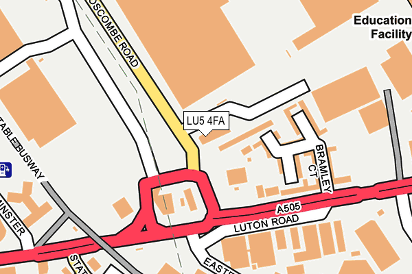 LU5 4FA map - OS OpenMap – Local (Ordnance Survey)