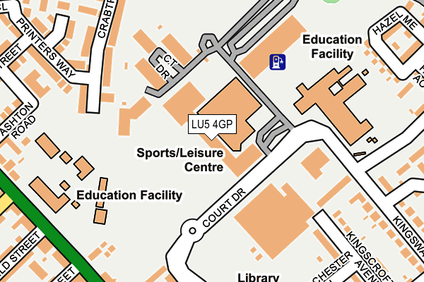 LU5 4GP map - OS OpenMap – Local (Ordnance Survey)