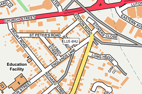LU5 4HU map - OS OpenMap – Local (Ordnance Survey)