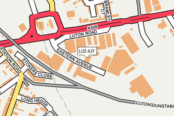 LU5 4JY map - OS OpenMap – Local (Ordnance Survey)