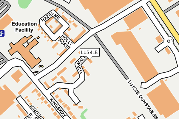 LU5 4LB map - OS OpenMap – Local (Ordnance Survey)