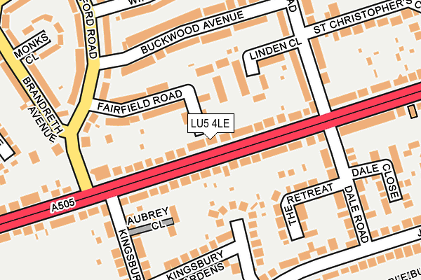 LU5 4LE map - OS OpenMap – Local (Ordnance Survey)