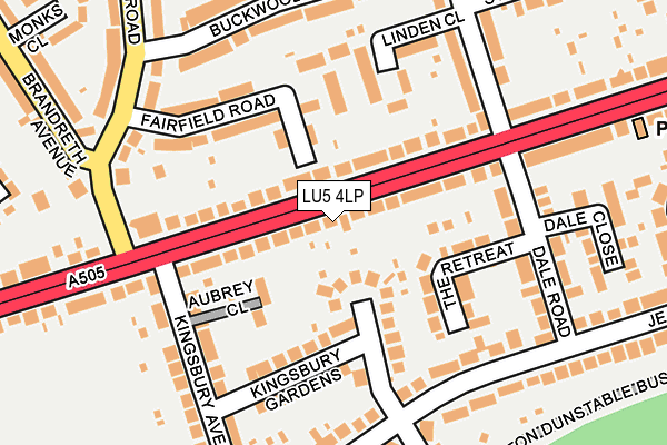 LU5 4LP map - OS OpenMap – Local (Ordnance Survey)