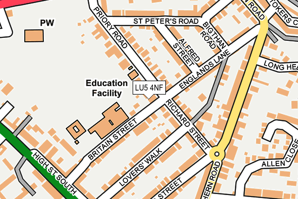 LU5 4NF map - OS OpenMap – Local (Ordnance Survey)