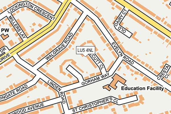 LU5 4NL map - OS OpenMap – Local (Ordnance Survey)