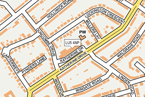LU5 4NP map - OS OpenMap – Local (Ordnance Survey)