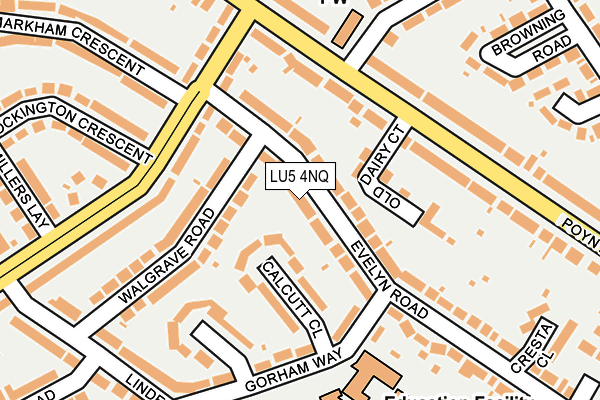 LU5 4NQ map - OS OpenMap – Local (Ordnance Survey)