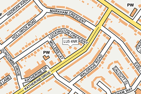 LU5 4NR map - OS OpenMap – Local (Ordnance Survey)