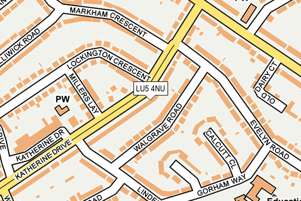LU5 4NU map - OS OpenMap – Local (Ordnance Survey)