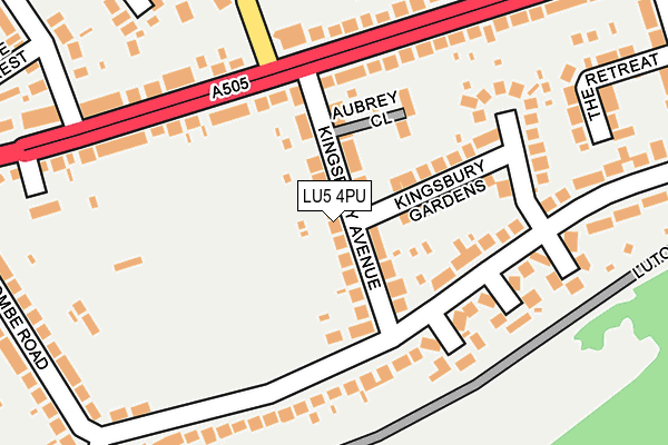 LU5 4PU map - OS OpenMap – Local (Ordnance Survey)