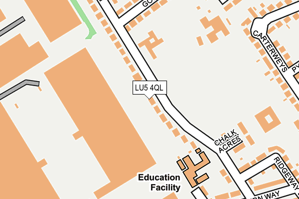 LU5 4QL map - OS OpenMap – Local (Ordnance Survey)